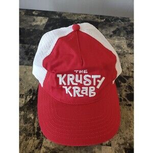 The Krusty Krab Adjustable Hat Logo SpongeBob Universal Studios 2016 Nickelodeon